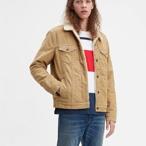 Levi's Men's Tan Sherpa Collar Jacket